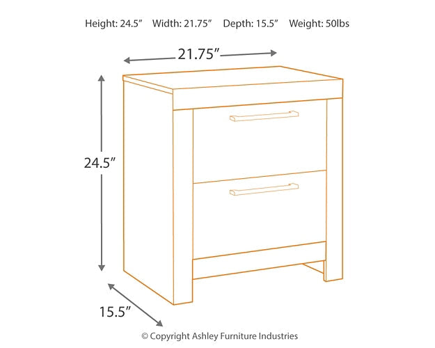 Derekson King Panel Bed with 2 Storage Drawers with Mirrored Dresser and Nightstand Huntsville Furniture Outlet