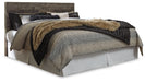 Derekson King Panel Headboard with Mirrored Dresser and Chest Huntsville Furniture Outlet