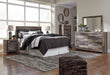 Derekson Queen/Full Panel Headboard with Mirrored Dresser, Chest and Nightstand Huntsville Furniture Outlet