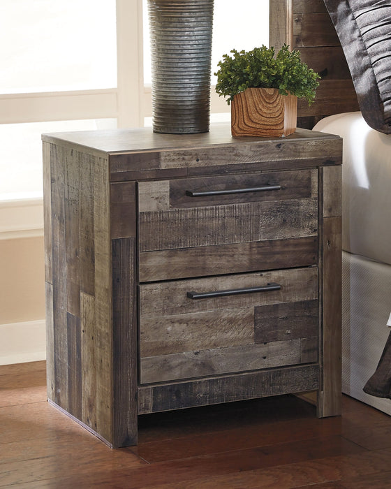 Derekson Two Drawer Night Stand Huntsville Furniture Outlet