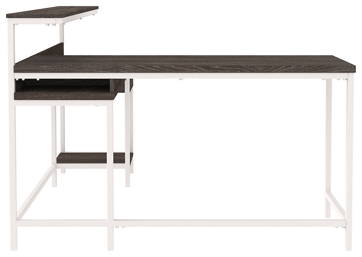 Dorrinson L-Desk with Storage Huntsville Furniture Outlet