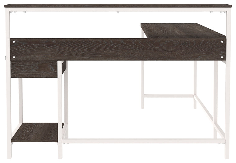 Dorrinson L-Desk with Storage Huntsville Furniture Outlet