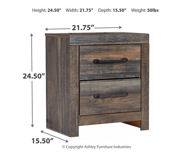 Drystan Full Bookcase Bed with Mirrored Dresser, Chest and 2 Nightstands Huntsville Furniture Outlet