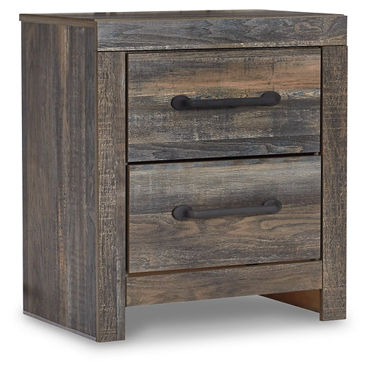 Drystan King/California King Bookcase Headboard with Mirrored Dresser, Chest and 2 Nightstands Huntsville Furniture Outlet