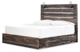 Drystan King Panel Bed with 2 Storage Drawers with Dresser Huntsville Furniture Outlet