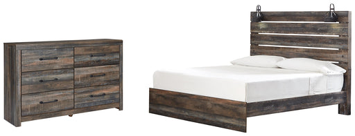 Drystan King Panel Bed with Dresser Huntsville Furniture Outlet