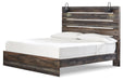 Drystan King Panel Bed with Mirrored Dresser Huntsville Furniture Outlet