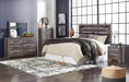 Drystan King Panel Headboard with Mirrored Dresser, Chest and Nightstand Huntsville Furniture Outlet