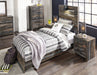 Drystan Twin Panel Bed with Mirrored Dresser and Chest Huntsville Furniture Outlet