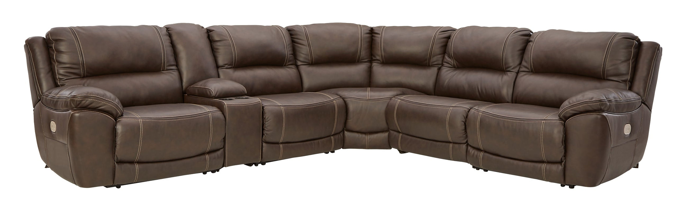 Dunleith 6-Piece Sectional with Recliner Huntsville Furniture Outlet