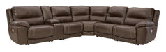 Dunleith 6-Piece Sectional with Recliner Huntsville Furniture Outlet