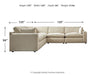 Elyza 5-Piece Sectional Huntsville Furniture Outlet