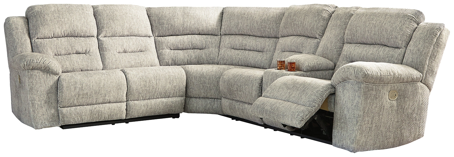 Family Den 3-Piece Power Reclining Sectional Huntsville Furniture Outlet