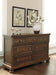 Flynnter Queen Panel Bed with 2 Storage Drawers with Dresser Huntsville Furniture Outlet