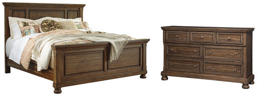 Flynnter Queen Panel Bed with Dresser Huntsville Furniture Outlet