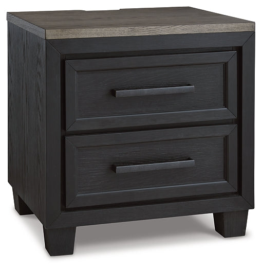 Foyland California King Panel Storage Bed with Mirrored Dresser, Chest and 2 Nightstands Huntsville Furniture Outlet