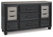 Foyland Queen Panel Storage Bed with Dresser Huntsville Furniture Outlet