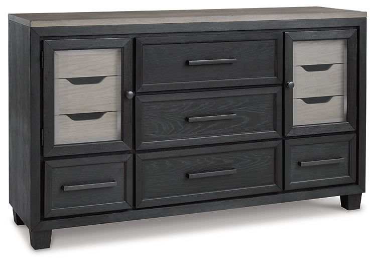 Foyland Queen Panel Storage Bed with Dresser Huntsville Furniture Outlet