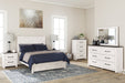 Gerridan Full Panel Bed with Mirrored Dresser, Chest and 2 Nightstands Huntsville Furniture Outlet