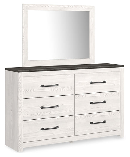 Gerridan Full Panel Bed with Mirrored Dresser Huntsville Furniture Outlet