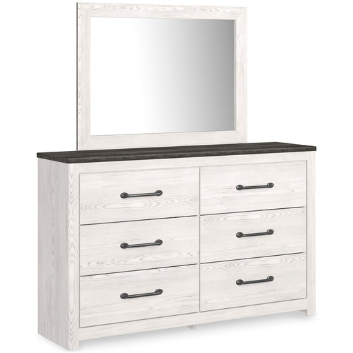 Gerridan Full Panel Bed with Mirrored Dresser and Chest Huntsville Furniture Outlet