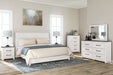 Gerridan King Panel Bed with Mirrored Dresser, Chest and 2 Nightstands Huntsville Furniture Outlet