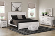 Gerridan King Panel Bed with Mirrored Dresser and 2 Nightstands Huntsville Furniture Outlet