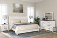 Gerridan King Panel Bed with Mirrored Dresser and 2 Nightstands Huntsville Furniture Outlet