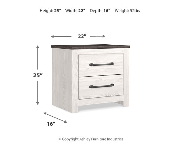 Gerridan Queen Panel Bed with Mirrored Dresser and Nightstand Huntsville Furniture Outlet