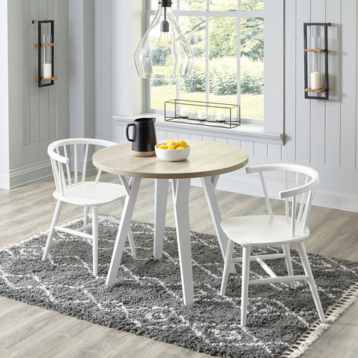 Grannen Dining Table and 2 Chairs Huntsville Furniture Outlet