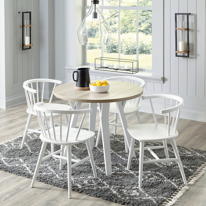 Grannen Dining Table and 4 Chairs Huntsville Furniture Outlet