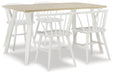 Grannen Dining Table and 4 Chairs Huntsville Furniture Outlet