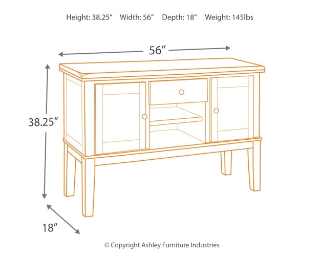 Haddigan Dining Room Server Huntsville Furniture Outlet