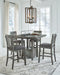 Hallanden Counter Height Dining Table and 4 Barstools Huntsville Furniture Outlet