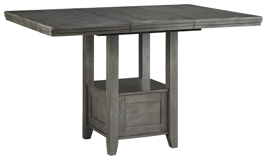 Hallanden Counter Height Dining Table and 4 Barstools Huntsville Furniture Outlet