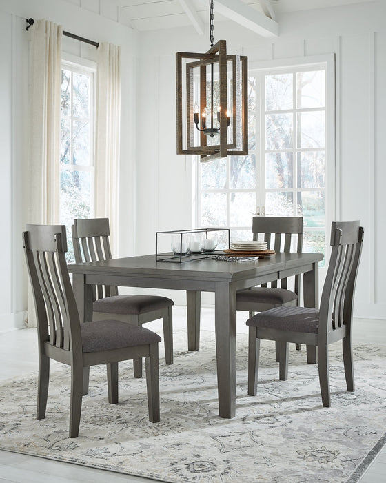 Hallanden Dining Table and 4 Chairs Huntsville Furniture Outlet