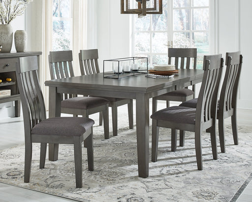 Hallanden Dining Table and 6 Chairs Huntsville Furniture Outlet