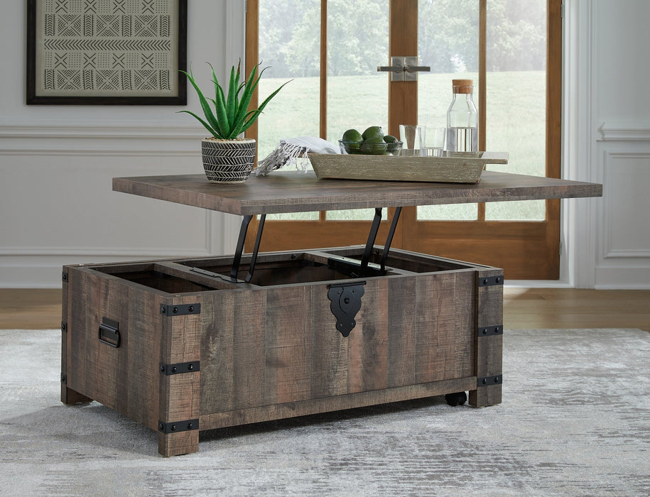 Hollum Coffee Table with 2 End Tables Huntsville Furniture Outlet