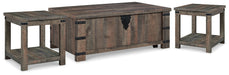 Hollum Coffee Table with 2 End Tables Huntsville Furniture Outlet