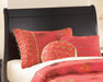 Huey Vineyard Twin Sleigh Headboard with Mirrored Dresser, Chest and 2 Nightstands Huntsville Furniture Outlet