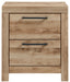 Hyanna Two Drawer Night Stand Huntsville Furniture Outlet