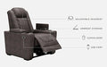 HyllMont PWR Recliner/ADJ Headrest Huntsville Furniture Outlet