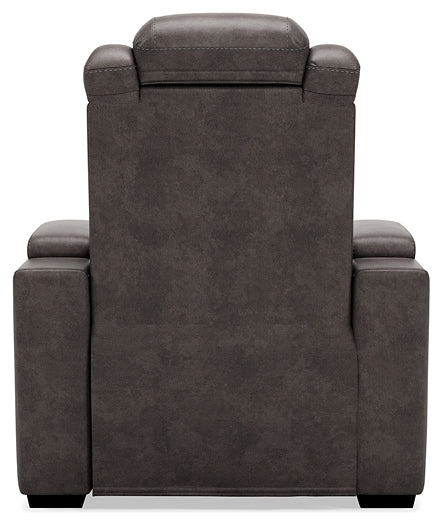 HyllMont PWR Recliner/ADJ Headrest Huntsville Furniture Outlet