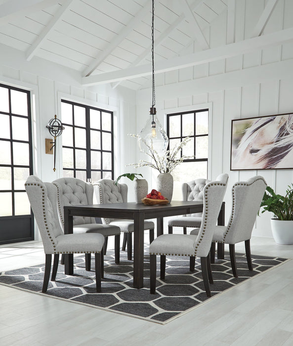 Jeanette Dining Table and 6 Chairs Huntsville Furniture Outlet