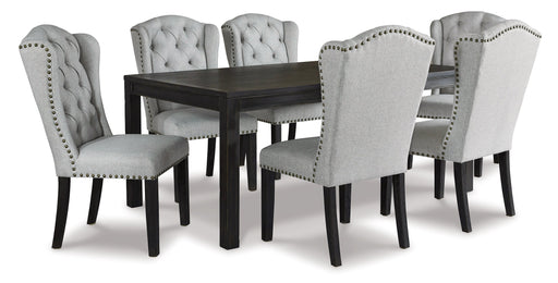 Jeanette Dining Table and 6 Chairs Huntsville Furniture Outlet