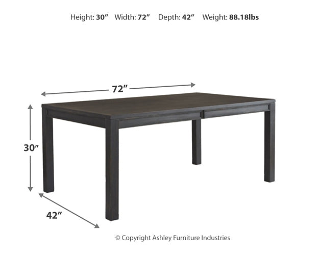 Jeanette Dining Table and 6 Chairs Huntsville Furniture Outlet