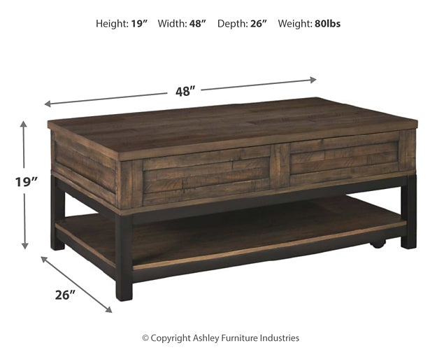 Johurst LIFT TOP COCKTAIL TABLE Huntsville Furniture Outlet