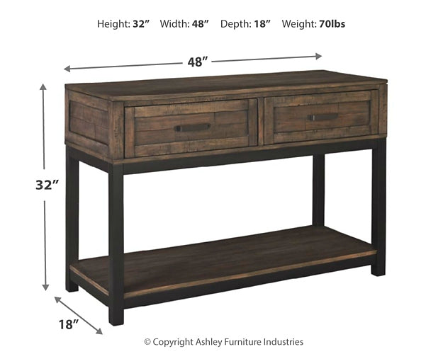 Johurst Sofa Table Huntsville Furniture Outlet