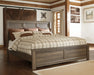 Juararo California King Panel Bed with Dresser Huntsville Furniture Outlet