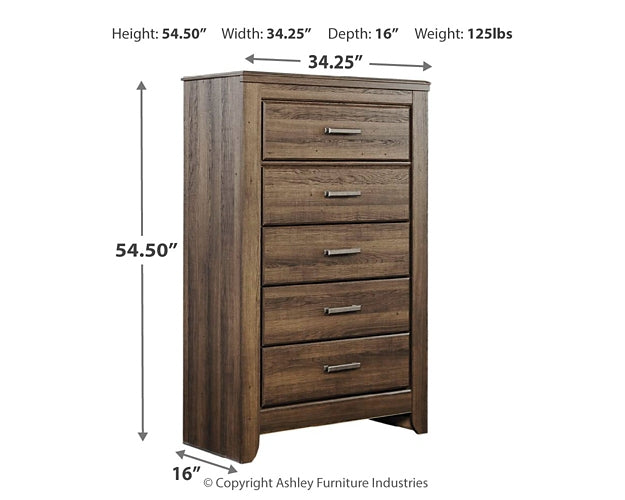 Juararo Five Drawer Chest Huntsville Furniture Outlet